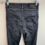 ZARA  Black Dark Wash The High Waist Skinny Jean Photo 8