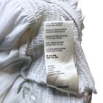 Free People  Solid Lolita Blouse Boho Tie Front Ruffle White Size Small Photo 4