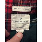 American Eagle Outfitters Women's Size Medium Boyfriend Fit Soft Flannel Button Photo 2