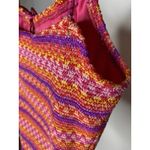 Hot Kiss VTG 90s  Women's Small Tank Top Striped Mod USA Made Pink Fairy Fitted Photo 5