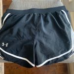 Under Armour Black And White Athletic Shorts Sz M Photo 0