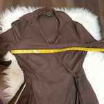 Boston Proper Brown Tie Waist Midi Shirt Dress Photo 5