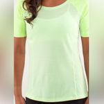 Lululemon swiftly tech neon, yellow striped shirt Photo 0