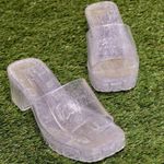 Forever 21 x Barbie Clear & Glitter Jelly Block-Heel Sandals Photo 0