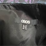 ASOS one shoulder animal print maxi dress high slit Sz 8 Photo 6