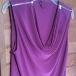 Bleeker and McDougal Cowl Neck Blouse Purple Size M Photo 3