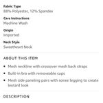 Soybu  Soirée Crossover Mesh Back Tank Top. Size Large. EUC Photo 11