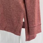 Maronie New  Animal Print Sweater Soft Knit Long Sleeve Top Dusty Rose Photo 10