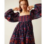 Free People Endless Afternoon Mini Dress in Midnight Combo XS Photo 3