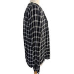 Gap Women's Black & White Plaid Button Up Shirt Size M Photo 2
