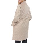 Barbour NWT Melby Teddy Quilted Coat in Oat Ancient Size 10 Photo 2