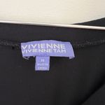 Vivienne Tam Black Short Sleeve Casual Dress with Ruffles Size M Photo 4