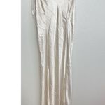 VTG Private Moments Satin Slip Dress Fairy Coquette Spaghetti Bow Tie V Neck XS Photo 0