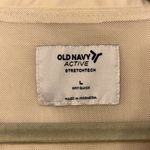 Old Navy Cream White Cropped Athletic Zip Up Fitness Jacket Women’s Size Large! Photo 3