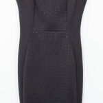 Karl Lagerfeld  Black Embellished Sleeveless Midi Sheath Dress‎ Size 4 Photo 0