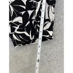 Mario Serrani  Italy Women's Bermuda Shorts Black White Foliage Size 12 Photo 4