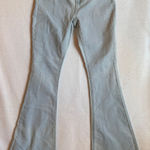 Rue21 High Rise Rhinestone Studded Flare Jeans Size 4 Light Wash Y2K NWT Blue Photo 0