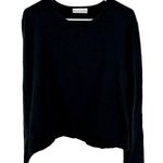 Bryn Walker  Long Sleeve T-Shirt Top Cotton Boxy Relaxed Fit Casual Black Medium Photo 0