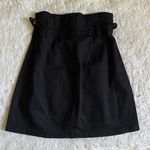 Paper Bag High Waist Retro Tie Skirt Black Photo 1