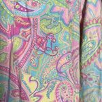 Lauren Ralph Lauren Sleep Shirt Pink Pastel Paisley Long Sleeve Size Small Photo 2