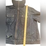 Talbots  Plus Denim Bomber Jacket Zip Front Dark Wash 18W Photo 12