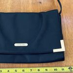 Michael Kors Michael Korn Black Leather Clutch Shoulder Bag Purse Gold Hardware, Size M Photo 7