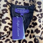 NWT Ralph Lauren purple label calf hair leopard print leather jacket Brown Size 6 Photo 5