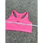 Nike dri fit racer back sports bra M bright pink red logo running workout gym Photo 2