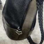 Brighton Black Leather Drawstring Bag Photo 10
