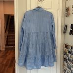 Tuckernuck Pomander place shades of blue stripe tiered dress Size M Photo 7