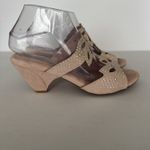 Joan Boyce Heels Women 8 W Blush Pink Rhinestone Velour Slide Fairy Balletcore Photo 3