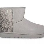 UGG CLASSIC MINI METALLIC SNAKE BOOT SILVER/GRAY Photo 1