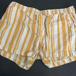 Old Navy Linen blend Striped Yellow and White Women's Shorts‎ size XL Photo 0