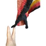 By Together  Striped Knit Oversized Poncho Sweater Women L Cream Multi Color Photo 4