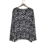 Charter Club Woman Zebra Print Button Front Cardigan Women's 3X Photo 1