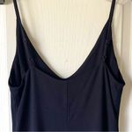 Reformation  Marlowe Mini Dress Black V-Neck Slit XS EUC Photo 5