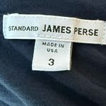 James Perse Standard Long Sleeve V-Neck Top Size 3 (L) Navy Blue Photo 4