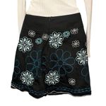 Heart soul Floral Embroidered A Line Zip Back Skirt 28” Waist Size 1 Photo 3
