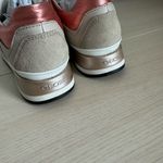 Geox  Sneakers beige leopard print with rose gold women size 6.5 Photo 3