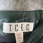 TCEC  Women Size Large Green Faux Leather NTW Mini‎ Skort Photo 1