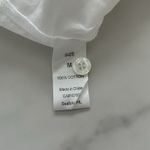 Seafolly  White shirt dress size Medium Cotton Cover Up Tie Waist Minimalist Chic Photo 5