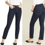 Veronica Beard  Ryleigh slim straight high waist dark wash jeans ankle size 4 Photo 1