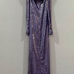 The Attico Fanny Asymmetrical Hem Purple Sequin Dress EU 36 Size undefined Photo 0