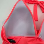 La Blanca  Tankini Top Size 12 NWT Island Goddess Hot Coral Halter Neon Swim Photo 8