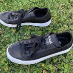 Adidas Black Leather Court Vantage Mesh Sneakers Photo 3