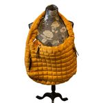Free People Quilted Shoulder Bag Mustard Yellow NWOT Photo 1