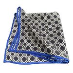 Barbara Blank Hand Rolled Scarf Womens Black Square Silk Bandana Neck Hair Tie‎ Photo 0