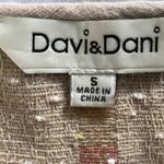 Davi & Dani ‎ Beige/Tan Tunic Top/Dress Pockets, Flare Sleeves Size S Photo 7