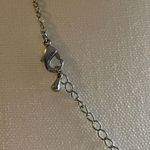 Silver Heart Pendant With Letter M Inside With Small White Stone Necklace Photo 3