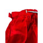 VTG Red Velvet Skirt High Waist Mid Length 1950s Style Zip Closure 12x19/US 0 Photo 7